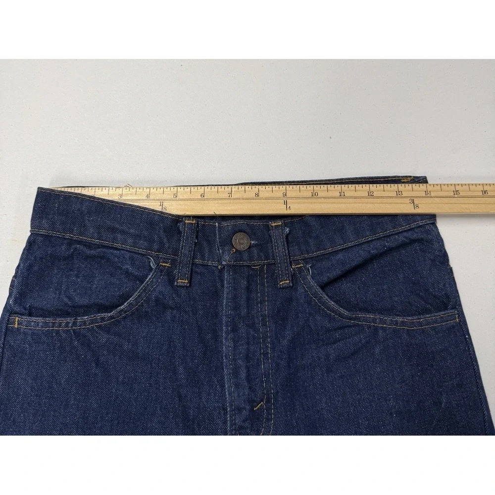 Vtg Levi's 519-0217 Orange Tab Jeans Men's Fits 28x34 Dark Wash USA 1981'